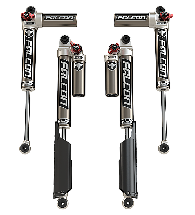 Falcon SP2/SERIES 3.3 FAST ADJUST PIGGYBACK SHOCKS JL 2-DOOR 0-1.5” Lift - Skinny Pedal Racing