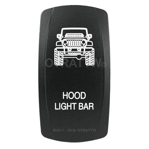 JK Hood Light Bar Rocker Switch sPOD VVPZCJK-HLB