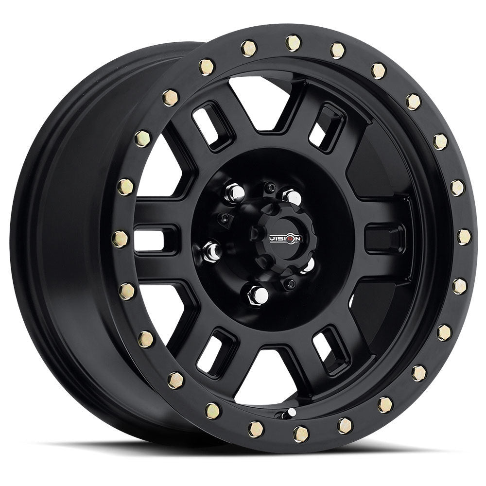 Vision Manx Wheel 398-7881MB0 17x8.5 8x6.5 (8x165.1) Matte Black 0mm Offset - Skinny Pedal Racing