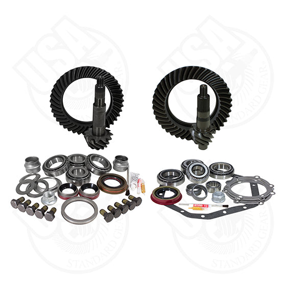 Gear and Install Kit Package Reverse Rotation Dana 60 and 8.8 and Down GM 14T 5.13 Thick USA Standard Gear ZGK044