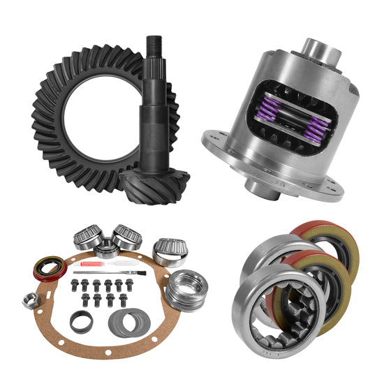 8.2 inch GM 3.08 Rear Ring and Pinion Install Kit 28 Spline Positraction 2.25 inch Axle Bearings USA Standard ZGK2212
